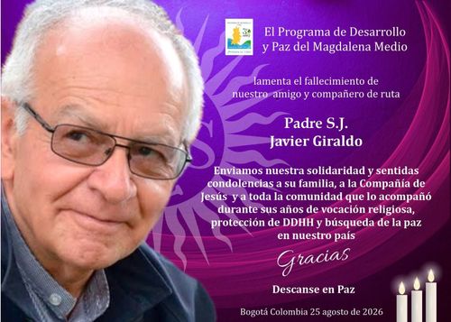 EL PADRE JAVIER GIRALDO PARTIÓ AL ENCUENTRO CON DIOS